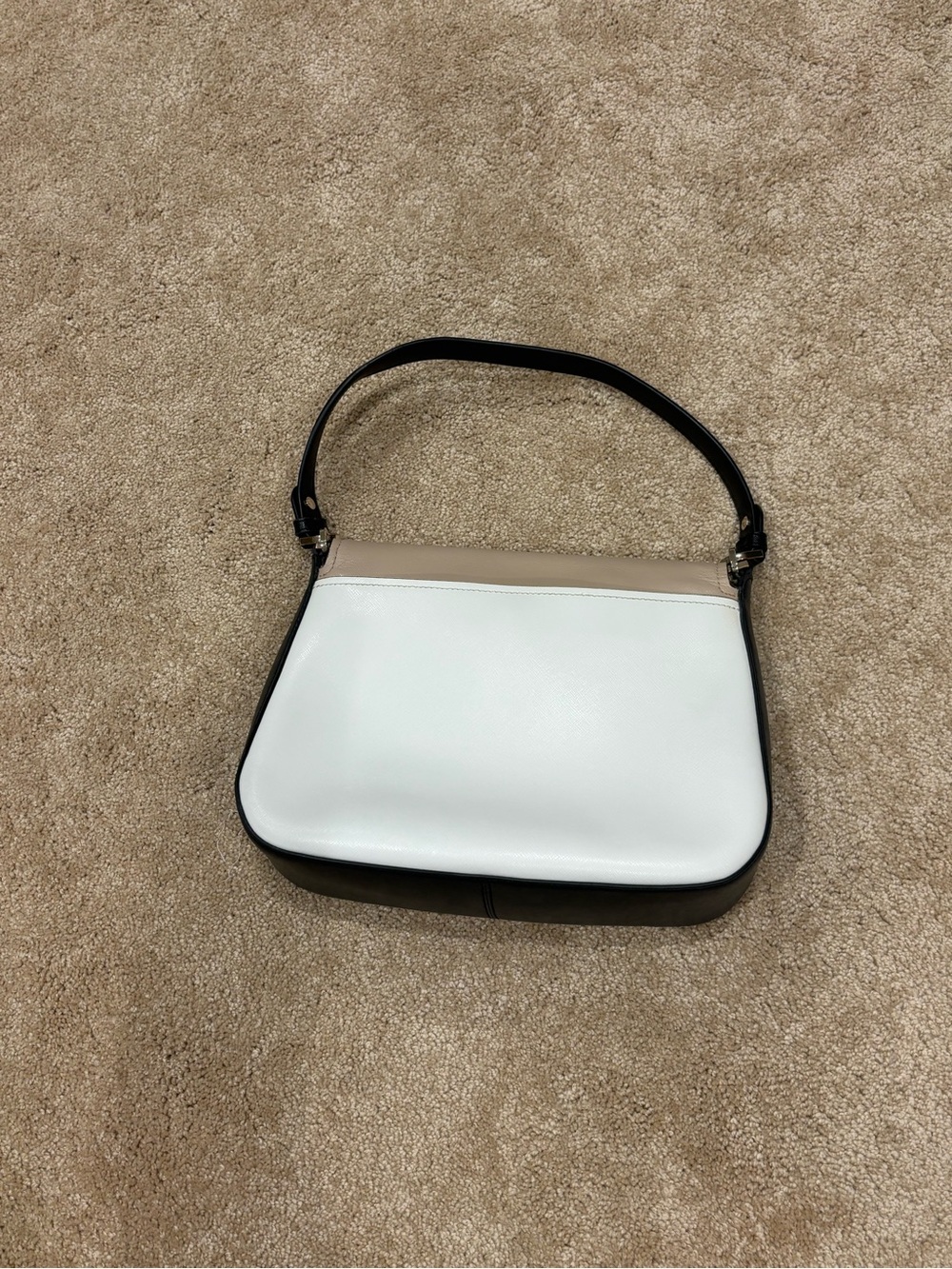 kate spade Beige and White Flap Shoulder Bag - Picture 6 of 8